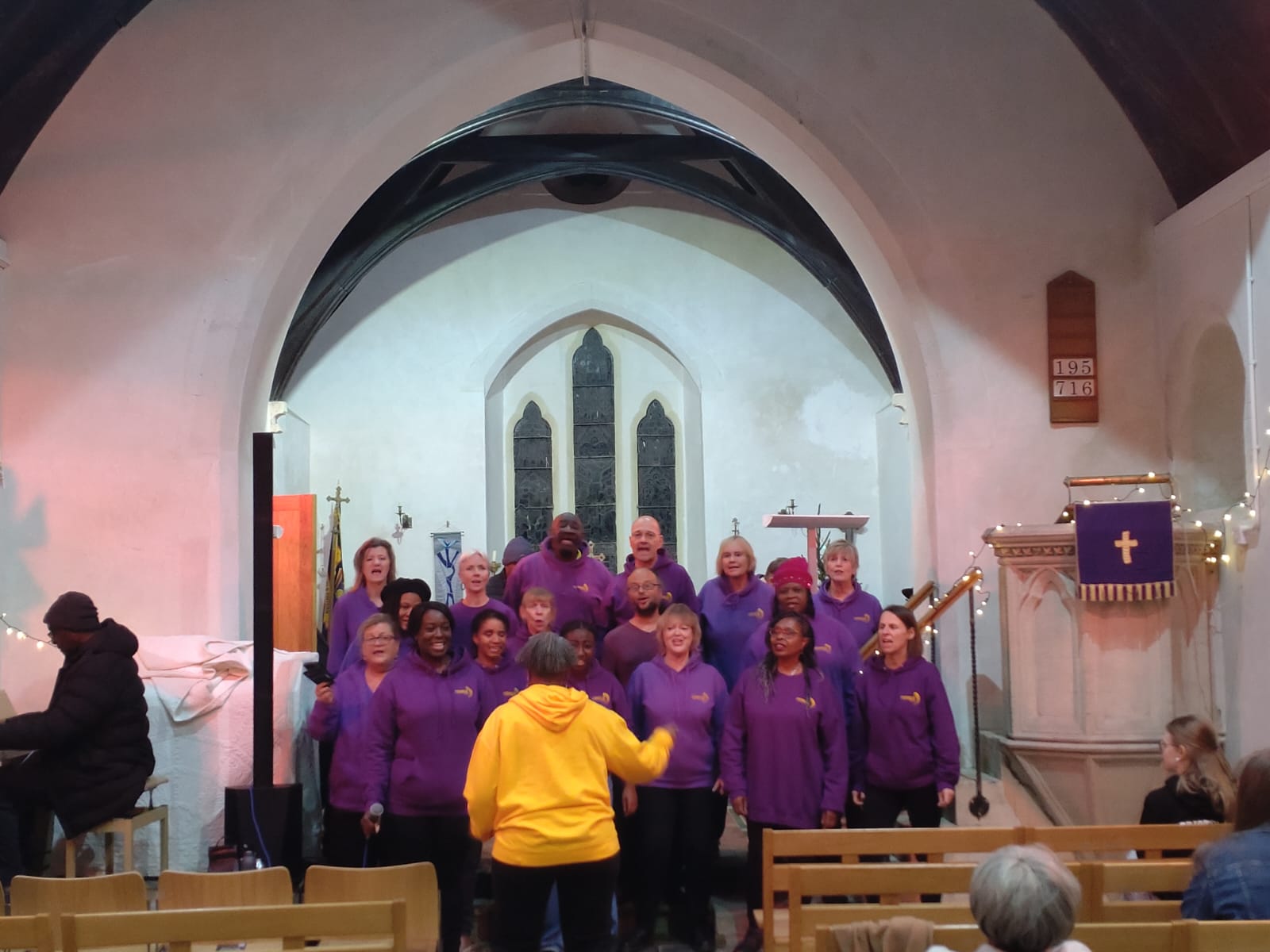Renewal Choir performing in Tintern, Monmouthshire