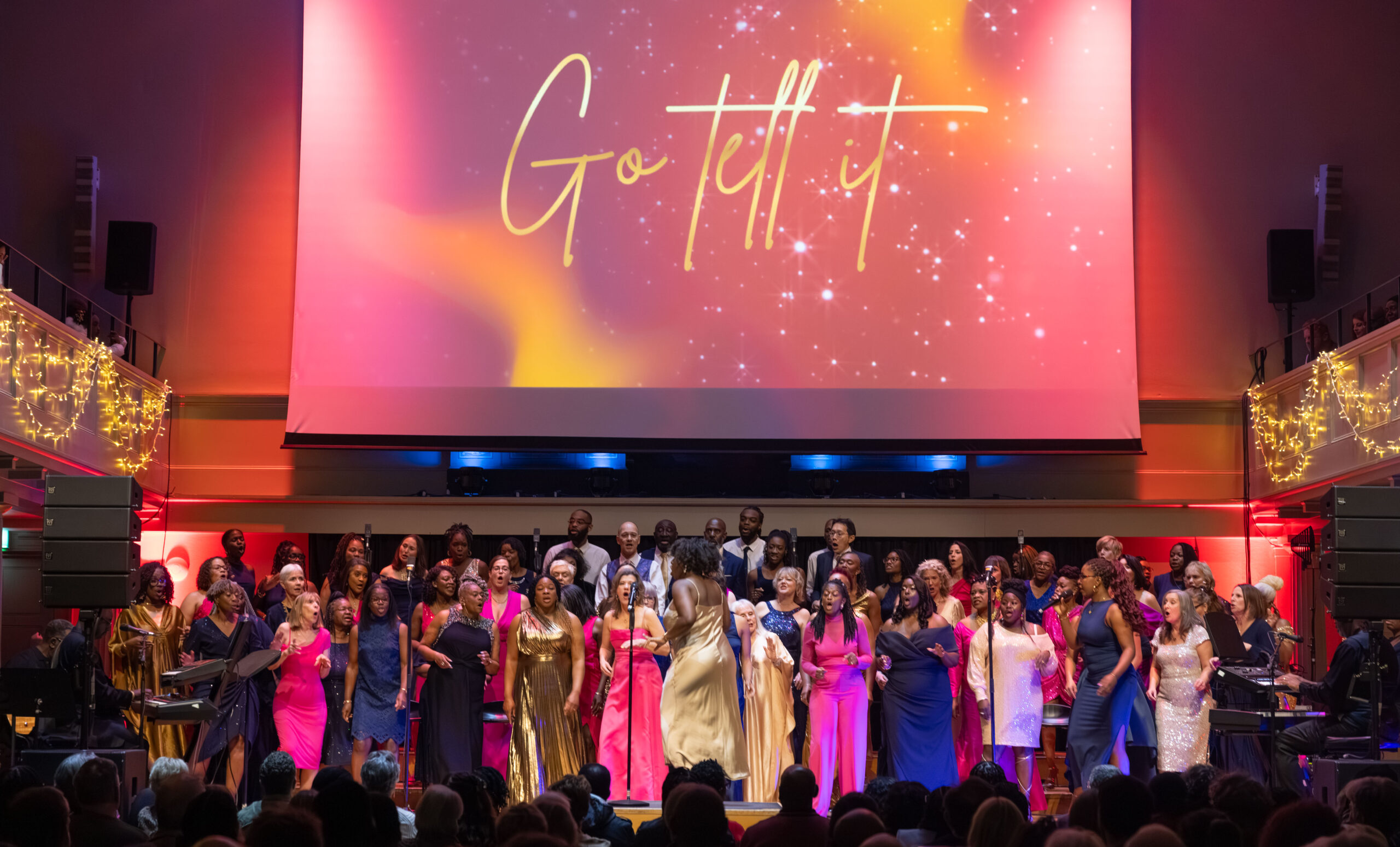 Renewal Choir performing at the Forever Joyful 20th Anniversary concert at St George's Bristol
