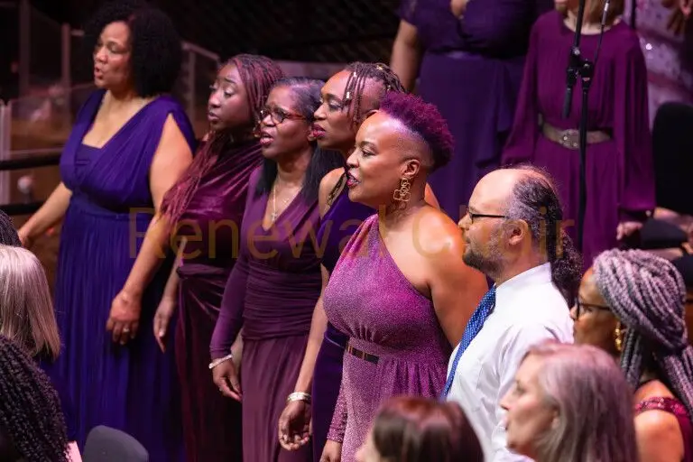 Renewal Choir and guest singers performing Handel's Messiah at Bristol Beacon